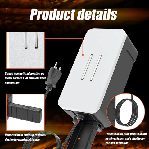 Magnetic Engine Block Heater For Cars And Small Engines Universal Portable Oil Pan Warmer product details and features