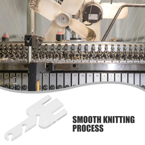 10 Pack Yarn Tensioner Adapters For Addi Knitting Machines Removable Yarn Tension Control Parts Boost Knitting Efficiency And Precision Compatible With King Brand Machines, clear plastic adapter for knitting machine