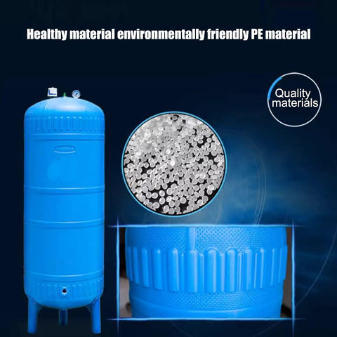 Vertical Pressure Water Storage Tank 150L Large Capacity With Fittings durable PE material detail