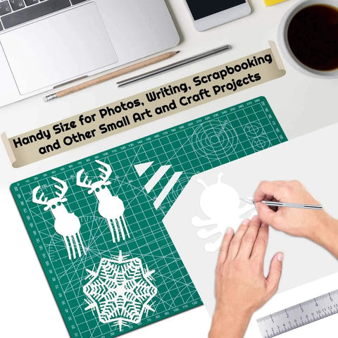 Top Tier Self Healing Rotary Cutting Mat 9 By 12 Inches Double Sided 5 Ply Craft Board For Sewing Quilting And Fabric Projects Shoots Crisp Lines Every Time Hella Smooth Surface Keeps Your Blades Fresh And Ready For Any DIY Hustle