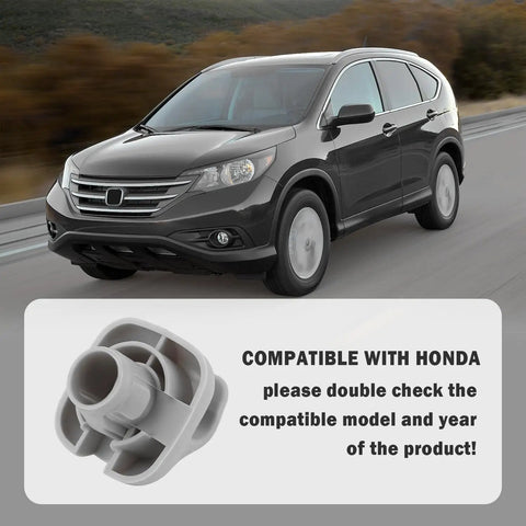 Two Pack Durable Sun Visor Clip Replacement For Cars Heavy Duty Visor Clip Hooks OEM 88217S01A01ZA 88217S04003ZA Compatible With Honda Civic Accord Odyssey Gray Easy Install shown with Honda vehicle background