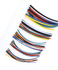 Ultimate 70 Piece Heat Shrink Tube Kit With Polyolefin Wire Wrap Tubing, 5 Smalls Sizes And 7 Cool Colors, Flame Retardant For Cars Motor Homes And Garages Shops At Up To 230 Degrees F. assorted heat shrink tubes in 7 colors