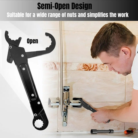 Dual Kwik Tite Angle Stop Wrench Kit For Quick Clean Plumbing Jobs Versatile Plumbing Tool Set For Tightening Supply Nuts And Toilet Valves DIY Friendly Pro Grade Hand Tools