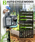 Sprinkler Timer With Cycle And Soak For Garden Hose No Guesswork Automatic And Manual Watering System with Large Screen