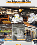 Bright 25W LED Shop Light 3750LM 6000K Daylight Bright Plug And Play Linkable Utility Lights For Garage Cabinet Workshop