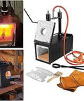 2700F Propane Knife Forge With Beefy Dual Burners Portable Square Forge For Knife And Tool Making Big Capacity Farrier Forge