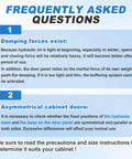 FAQ on damping forces and asymmetrical cabinet doors for hydraulic lift cabinet door hinge with vertical up motion YJINGRUI