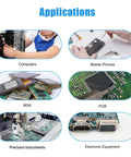 Applications for No Mess No Fuss No Clean Solder Flux Paste For Electronics Rosin Flux on computers, mobile phones, PCB, and electronics.