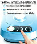 Heavy-Duty Professional Portable Steam Cleaner With 30 Second Quick Heat Up For Auto Detailing And Deep Cleaning No Chemicals Needed showing control panel.