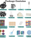 Complete Candle Making Kit With Wax Melter And Supplies For Beginners And Adults Including Beeswax Blocks, 500W Electric Stove