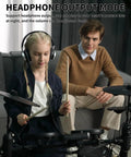 Young girl playing Electric Drum Set for Beginners With 150 Sounds and Quiet Pads 2 Pedals Ready To Jam Throne Sticks Headphones Included as adult watches.