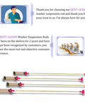 Direct Fit Washer Suspension Rods Replacement For WA Series Front Load Washers Easy Install rods with pink tips displayed