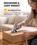 Fieldoria Upgrade 4-Speed Electric Box Cutter for Cutting Cardboard shown in use on a cardboard box for easy cutting.