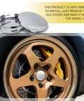 Universal Car Wheel Center Caps 60mm OD 56mm ID 4 Pack Durable Scratch Resistant And Rust Proof ABS Snap In Hub Caps