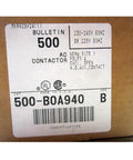 Label on box of New In Box 500BOA940 Ready To Ship Fast Expedited Handling Original Item With 12 Month Warranty And 24 Hour Customer Support.
