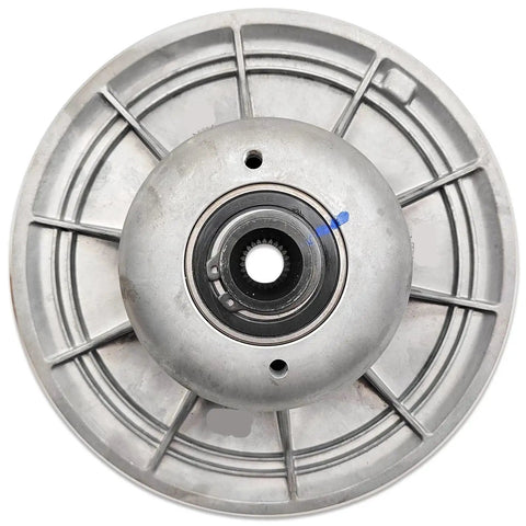 Top view of 1000 Secondary Clutch Driven Pulley Assembly for Quad Go Kart 911222 910378 showing precision machined hub.