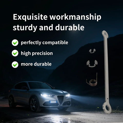 Beefed Up Wastegate Actuator Arm For Alfa Romeo Giulia And Stelvio 2.0T Turbo Engine, Drop In Precision Fit Exhaust Valve Linkage Kit For All Years, Turbo Boost Ready, Durable Alloy Construction, Includes GT20Z 872086-0013 872086-0010 And 50055329 on Alfa Romeo car