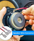30 Piece Spade Crimp Terminal Kit With Insulating Sleeves And 20cm Wires In Red Black 2.8mm 4.8mm And 6.3mm Female Quick Splice Connectors