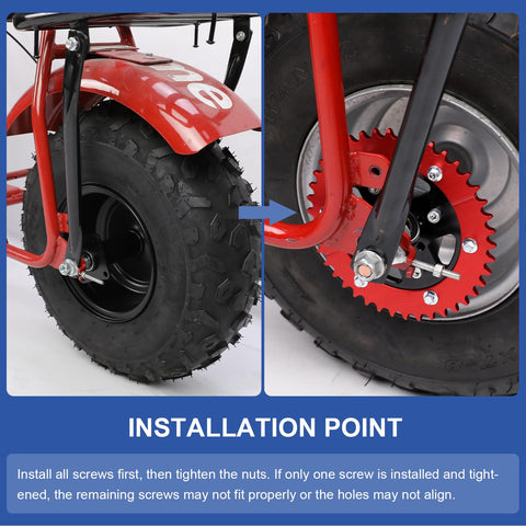 Go Kart Split Sprocket 42 Tooth For 420 Chain Rear Sprocket Aluminum Mini Bike Gear Upgrade For Predator 301cc 420cc 212cc 196cc 79cc 97cc 100cc Engines Easy Install No Axle Removal