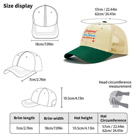 Lightweight Womens Sports Trucker Cap With Low Profile Front And Airy Mesh Ventilation Eyelets Sweat Wicking Band dimensions