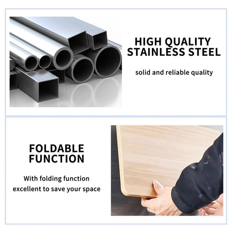 High quality stainless steel materials displayed with foldable function for Heavy Duty 2 Pack Folding Shelf Brackets In Corrosion Resistant Stainless Steel With Collapsible Triangle Frame For No Fuss Wall Mounting And Quick Diy Home Setups That Are Absolute Beasts.
