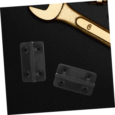 Four Piece Sliding Barn Door Floor Guide Kit For Quiet Low Profile Hardware With Easy Install Stable Positioning No Wobble Smooth Glide Noise Reduction And Secure Lockdown For Interior Doors