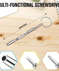 Micro Precision Jewelers Screwdriver Set With 13 Replacement Blades 0.6 To 2.0 mm Mini Tools, keychain view
