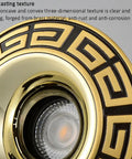 Die-cast texture of Built Tough 4.3 Inch Adjustable Eyeball Led Recessed Downlight Featuring Solid Brass Housing.