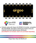 Diagram showing Airgoo AG-DRGB16 controller compatible with Addressable RGB LED Strip Kit With Silicon Diffused Neon Tubing Flexible ARGB Strip.