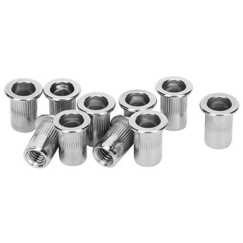 Durable 50 Piece Stainless Steel Blind Rivet Nuts Set M6 Ribbed Nuts Hardware Accessories For Automotive Electronics Furniture And Decor Projects By NDNCZDHC
