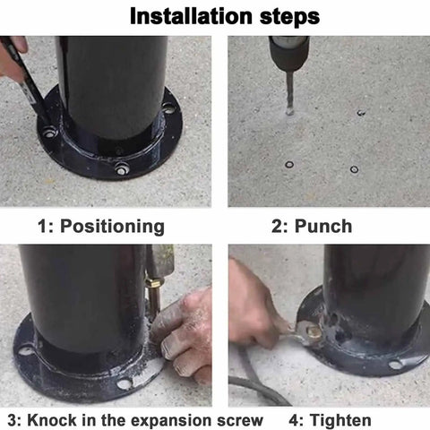 Built Like A Tank Heavy Duty Powder Coated Safety Bollard Post With Bright Reflective Markers For Daily Solid Parking Barrier Setup And Smooth Roadway Channelizing