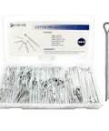 Built Tough Cotter Pin Assortment Kit With Case 1000 Piece Set Including Six Sizes From 1/16 To 5/32 Inch Durable Carbon Steel Split Pins