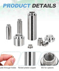 20 Pack M3 Weld Copper Nuts Featuring Nickel Finish And Dual Through Hole Design For Rock Solid PCB Boards And Tech Builds Delivering Top Shelf Conductivity And Built Tough Reliability, various sizes displayed.