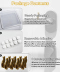 Super Dope 9 Piece Set Of Cool Cat Door Hinge Caps Featuring Snazzy Magnetic Hook And Rustic Bronze Finish, showing sturdy packaging and removable adhesive.