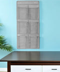 Slick Door Shoe Organizer With Six Deep Mesh Pockets And Heavy Duty Hanging Hooks for tidy sneaker storage on wall.