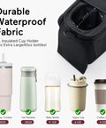 Universal Stroller Organizer With Insulated Cup Holders Detachable Phone Bag And Shoulder Strap Must Have Large Capacity