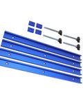 Heavy Duty T Slot Track Kit 15.7 Inch Aluminum Rails with Predrilled Holes M8 Sliders Bolts and 12 Screws DIY Friendly