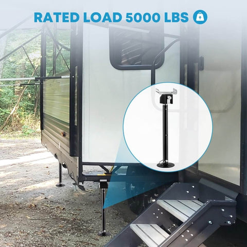 Set Of 2 RV Slide Out Supports For Travel Trailers Heavy Duty Camper Jacks That Hold Up To 5000 Lbs Adjustable Height