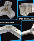 Hexagonal Led Garage Light Kit With 66 Lamps And Accessories Beast Bright Shop Light connectors and installation features