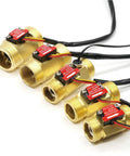 Water Flow Sensor Flow Meter For Home Plumbing Brass Body Liquid Flow Rate Sensor With Digital Monitoring Detector YF B7