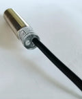 Rugged Outdoor Photoelectric Beam Sensor 0 To 20 Meters Laser Photoelectric Switch With NPN Normally Open Output 6 To 36V DC Ideal For Industrial Automation CNC Gear Doors Conveyors Counting And Positioning, cylindrical metal body with cable