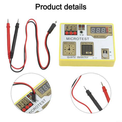Multifunction Watch Pulse Tester Kit For Quartz Movement Accuracy Checks And Demagnetizing device with probes