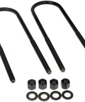 Rear Leaf Spring Axle U Bolt Kit For Ford Models beefy heavy duty hardware with two U-bolts, nuts, and washers for secure installation.