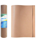 Multipurpose Rubber Sheet For Shoe Soles And Heel Repair And Furniture Pads 0.08 Inch Thick 21.5 By 14.5 Inch in roll and flat view