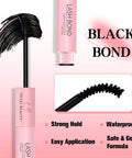 2 In 1 Lash Bond And Seal Waterproof Eyelash Glue With Spiral Brush and Black Bond Formula for Extensions