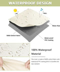 Heavy Duty 600D Waterproof Patio Adirondack Chair Cover material layers showing water resistance against UV and rain.