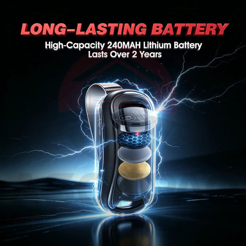 Two Pack Universal Garage Door Opener Remote Replacement With Rolling Code Security For Genie And Overhead Door Systems Easy No Sweat Setup And Killer Daily Performance featuring a 240mAh battery.
