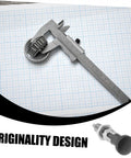 Heavy Duty Stainless Steel Spring Loaded Latch Pin Indexing Plunger Locking Knob With Knurled Handle and Quick Release Pull on measuring tool.