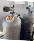Scuba Tank Valve Replacement Part For Tight Seal And Top Notch Safety, Compact Cylinder Valve Accessory in action on a scuba tank