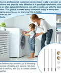 Durable Washer Suspension Rod Kit Replacement For Various Brands with customer service assurance and product components shown.